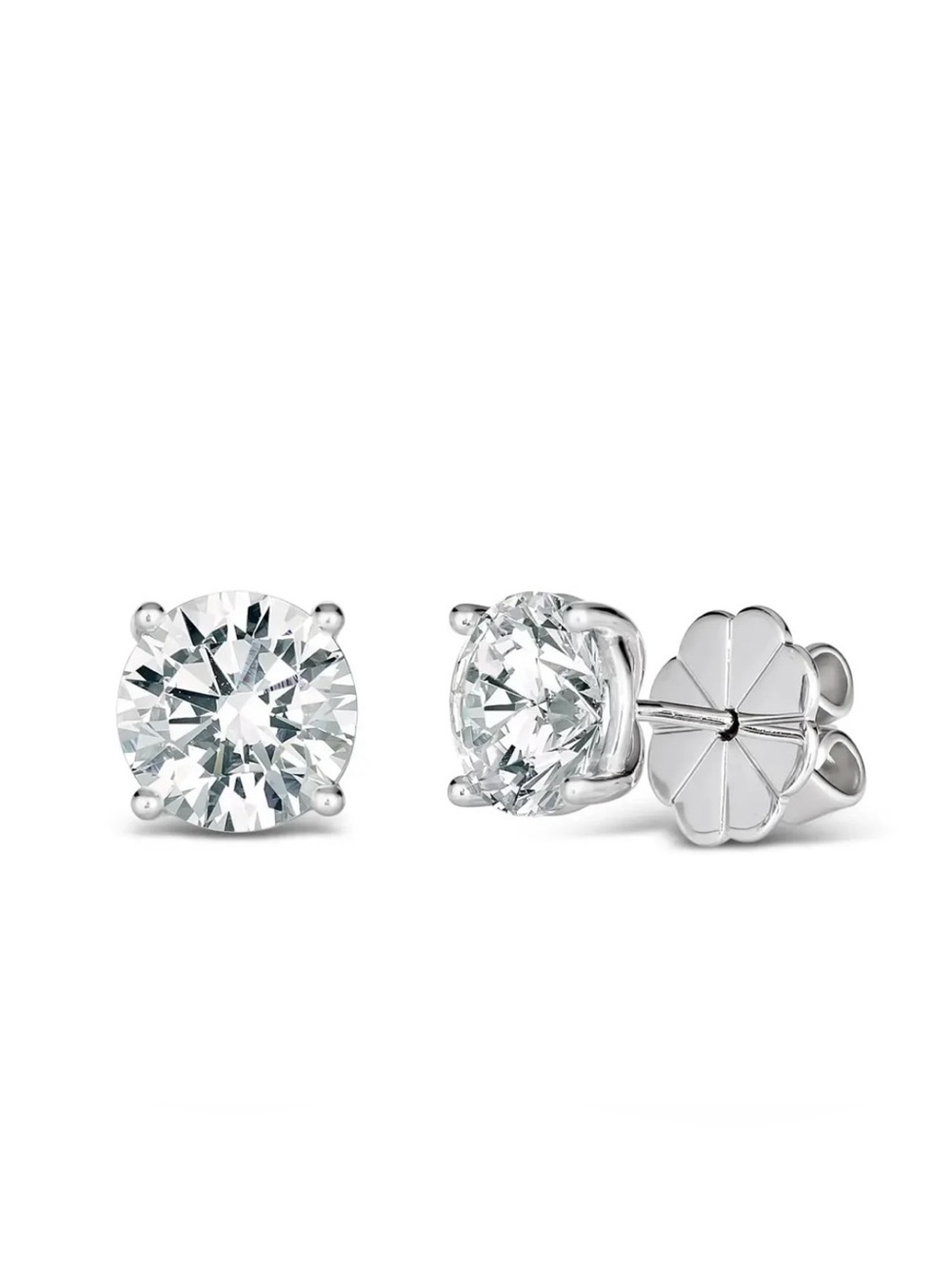 Anna Zuckerman Just Like Diamonds 4 Carat Studs Earrings